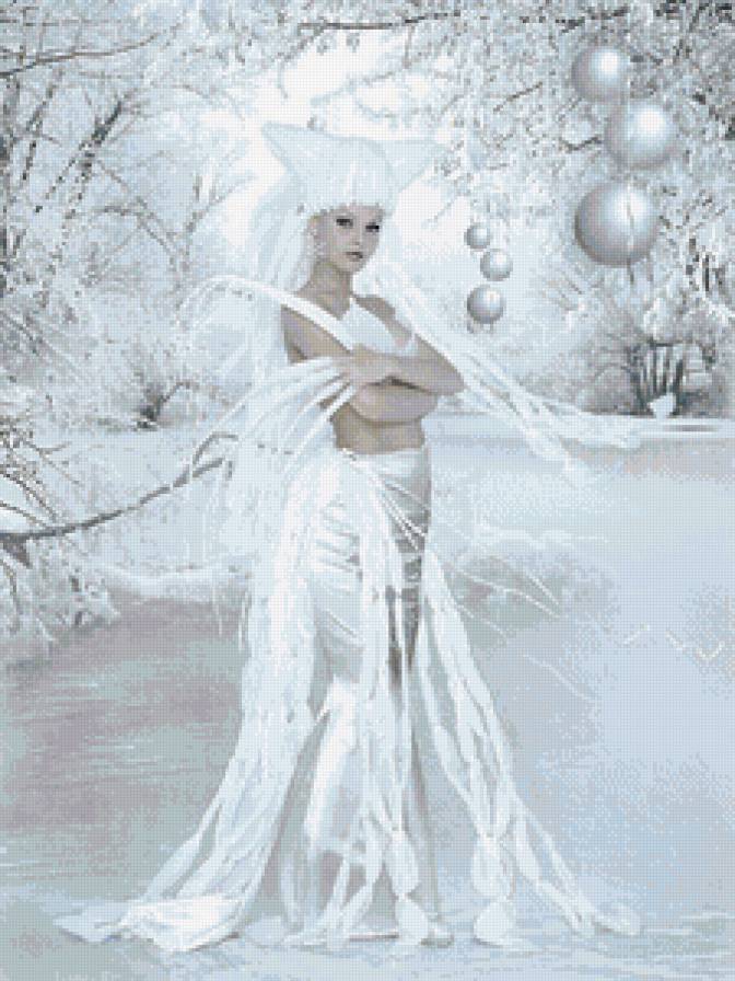 снежная дева - девушка, снежная - предпросмотр