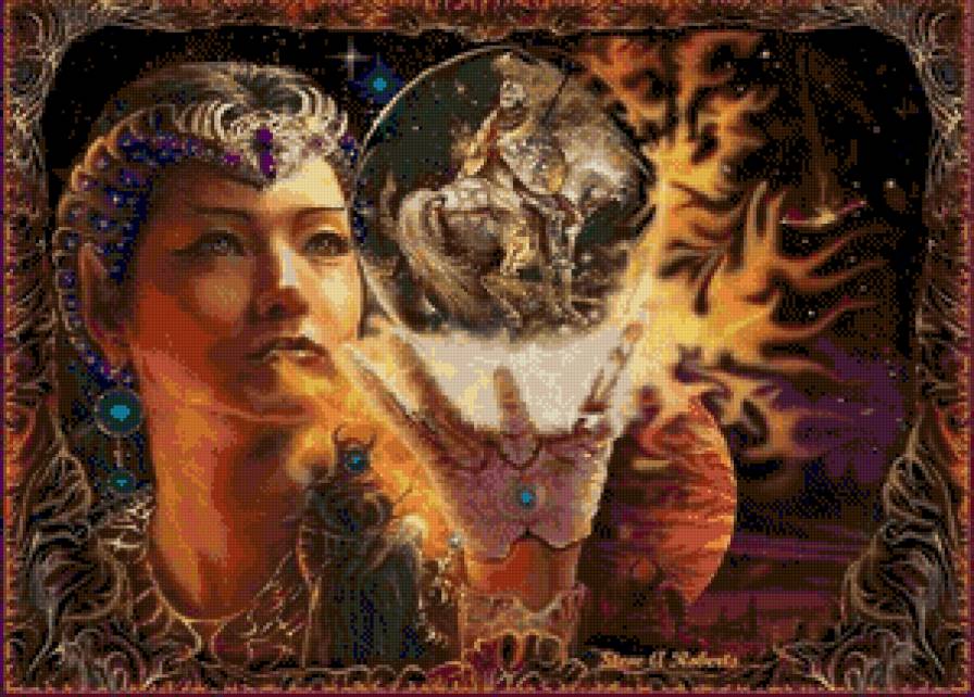 чародейка - девушка, волшебство - предпросмотр