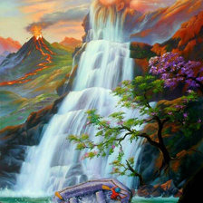 Схема вышивки «водопад»