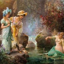 Схема вышивки «прогулка с купанием»