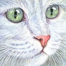 Схема вышивки «белая и пушистая...»