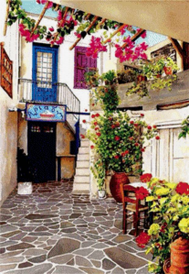 улочка - природ, улочка, город, пейзаж - предпросмотр