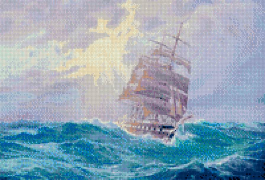 парусник - море, парусники - предпросмотр