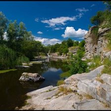 Схема вышивки «горный пейзаж»