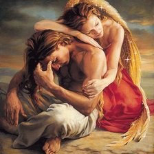 Схема вышивки «ангел»