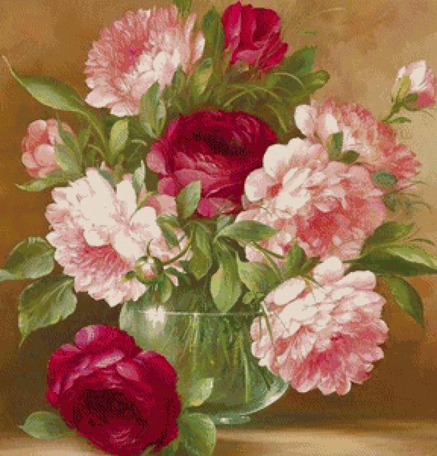 букет роз - картина цветы - предпросмотр