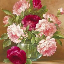 Схема вышивки «букет роз»