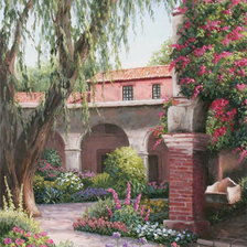 Схема вышивки «Фазенда в цветах»