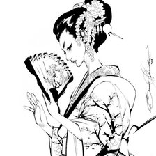 Схема вышивки «китаянка»