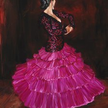 Схема вышивки «испанский танец»