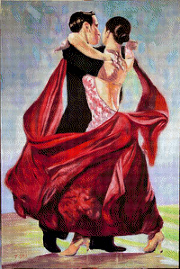 страстный танец - танцовщица, танец, люди - предпросмотр