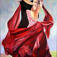 Схема вышивки «страстный танец»