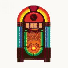 Схема вышивки «jukebox»