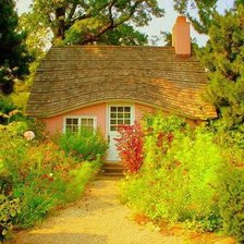 домик в цвету