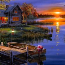 Схема вышивки «у реки»