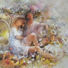 Схема вышивки «пара»