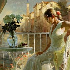 Схема вышивки «на терассе»