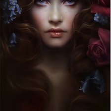 Схема вышивки «девушка»