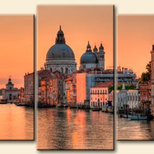 Схема вышивки «город на воде»