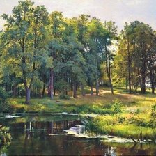 Схема вышивки «Лес»