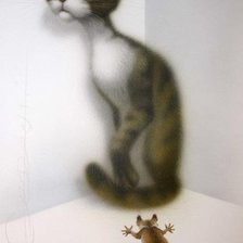 Схема вышивки «Испугался»