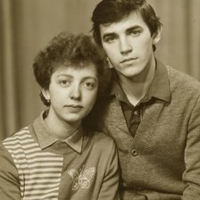 Схема вышивки «Портрет родителей»