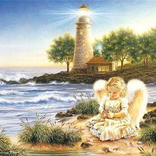 Схема вышивки «серия "ангелы"»