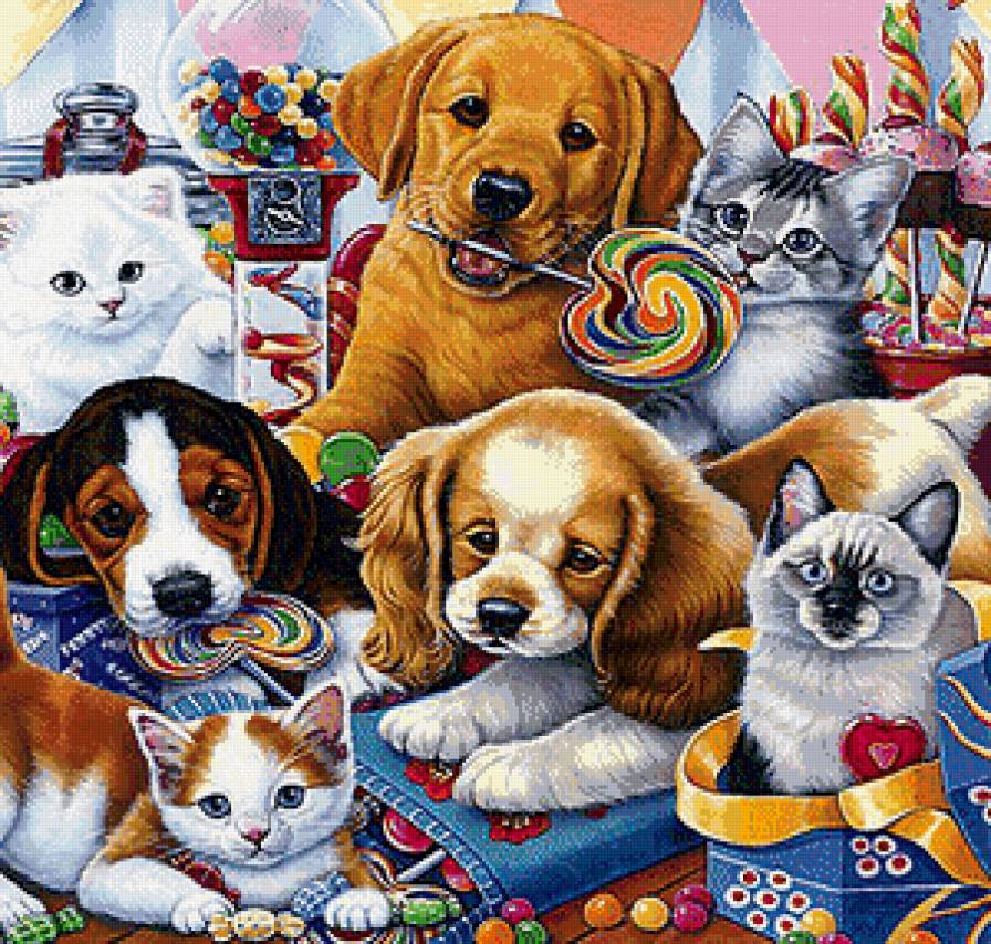 Зверьё моё - собаки, животные, кошки - предпросмотр