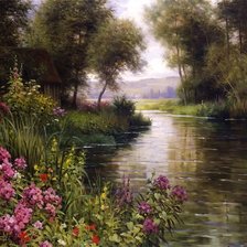 Схема вышивки «тихая река»