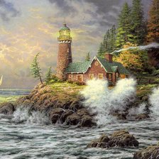 Схема вышивки «маяк»