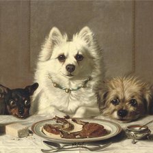 Схема вышивки «Собачки»