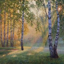 Схема вышивки «Березки»