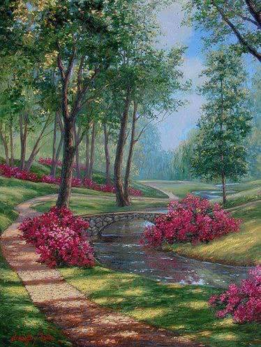 Дорожка в парке - пейзаж, парк - оригинал