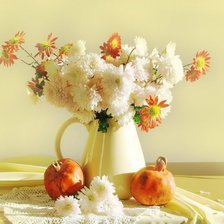 Схема вышивки «гранат на столе»