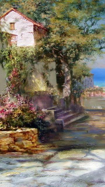 Райский уголок - дома, природа, море - оригинал