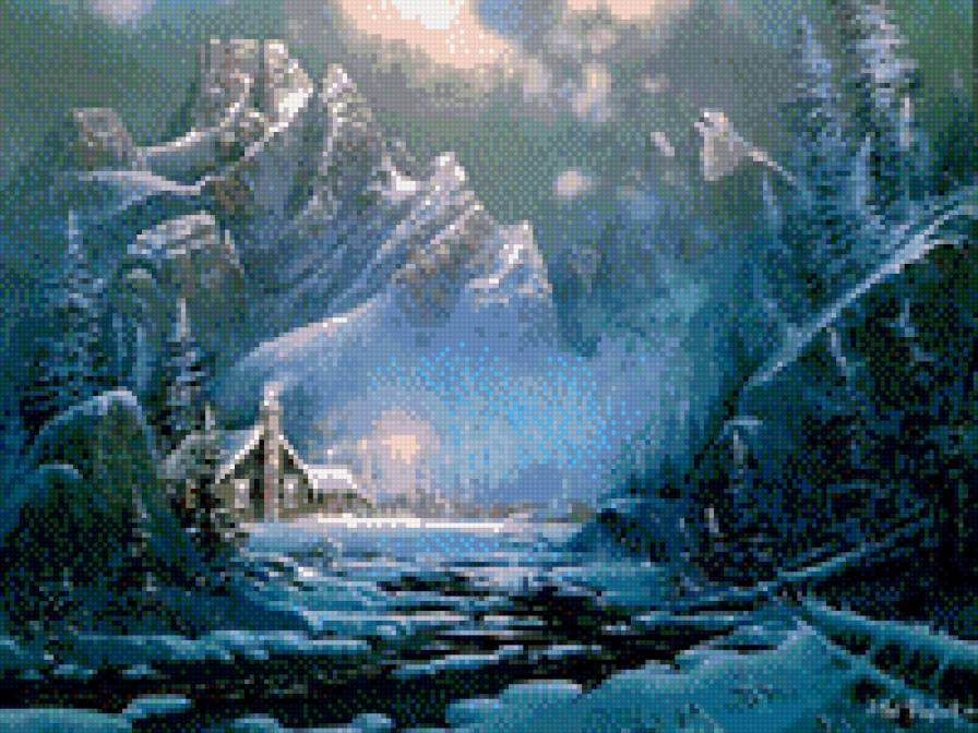 Зимние горы - горы, пригода - предпросмотр