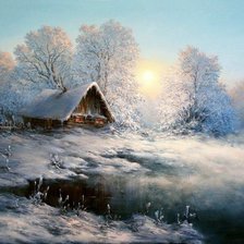 Схема вышивки «Зима»