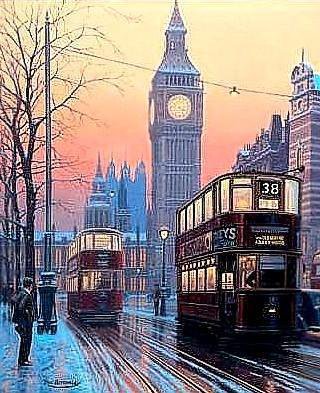 лондон - город вечер лондон - оригинал