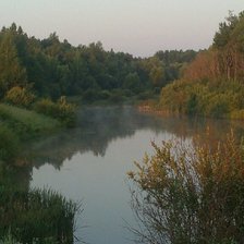 Схема вышивки «Лесное озеро»