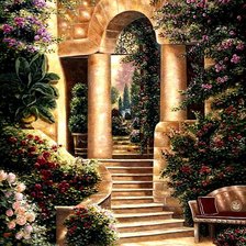 Схема вышивки «Цветущий сад»