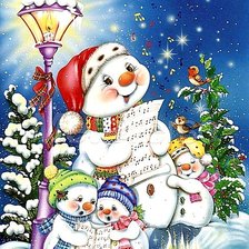 Схема вышивки «Рождественская песня»