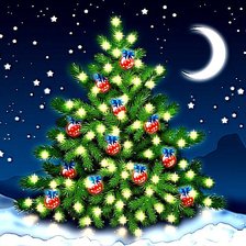 Схема вышивки «Елочка-красавица»