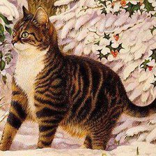 Схема вышивки «зимний охотник»