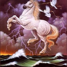 Схема вышивки «сказочная лошадь»
