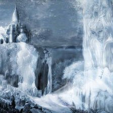 Схема вышивки «замок снежной королевы»