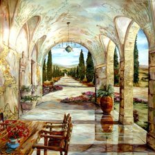 Схема вышивки «Испанский двор»