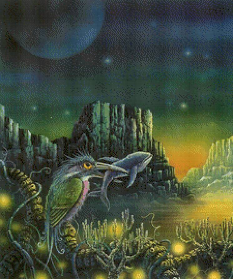 Птица - птицы, фентези - предпросмотр