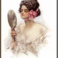 Схема вышивки «Кокетка.»