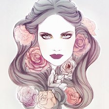 Схема вышивки «Красота женщины»