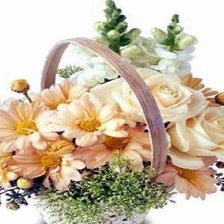 Схема вышивки «нежные цветы в карзиночке»